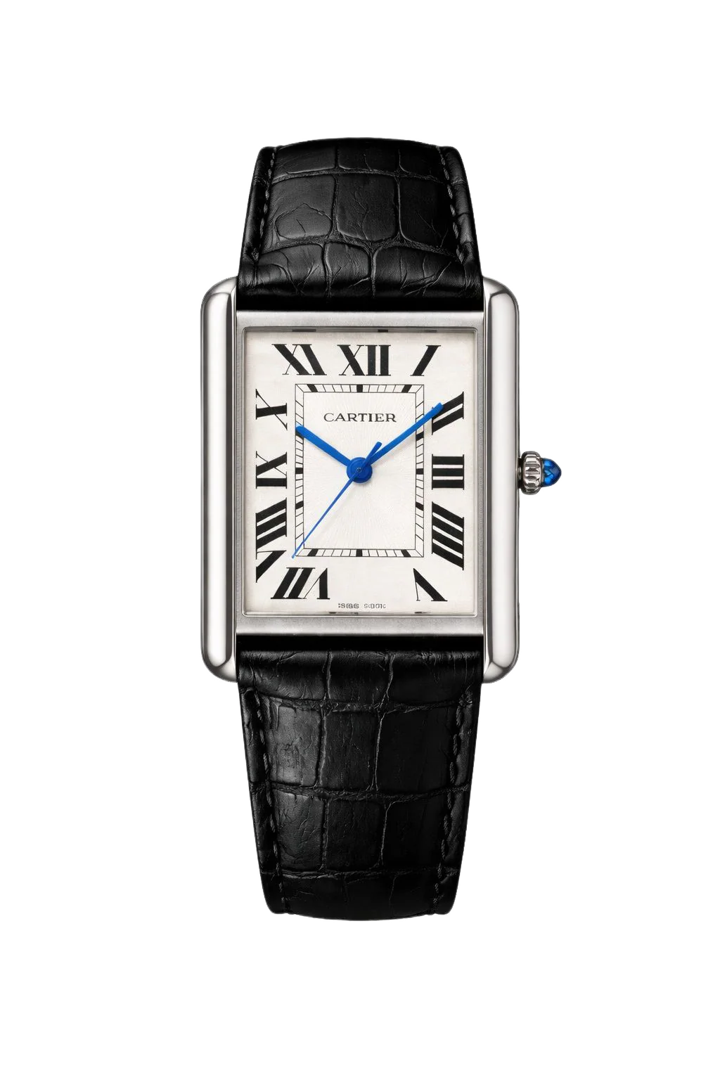 Cartier Tank Style Leather Watch