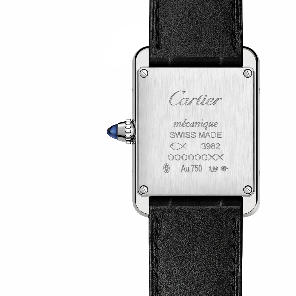 Cartier Tank Style Leather Watch