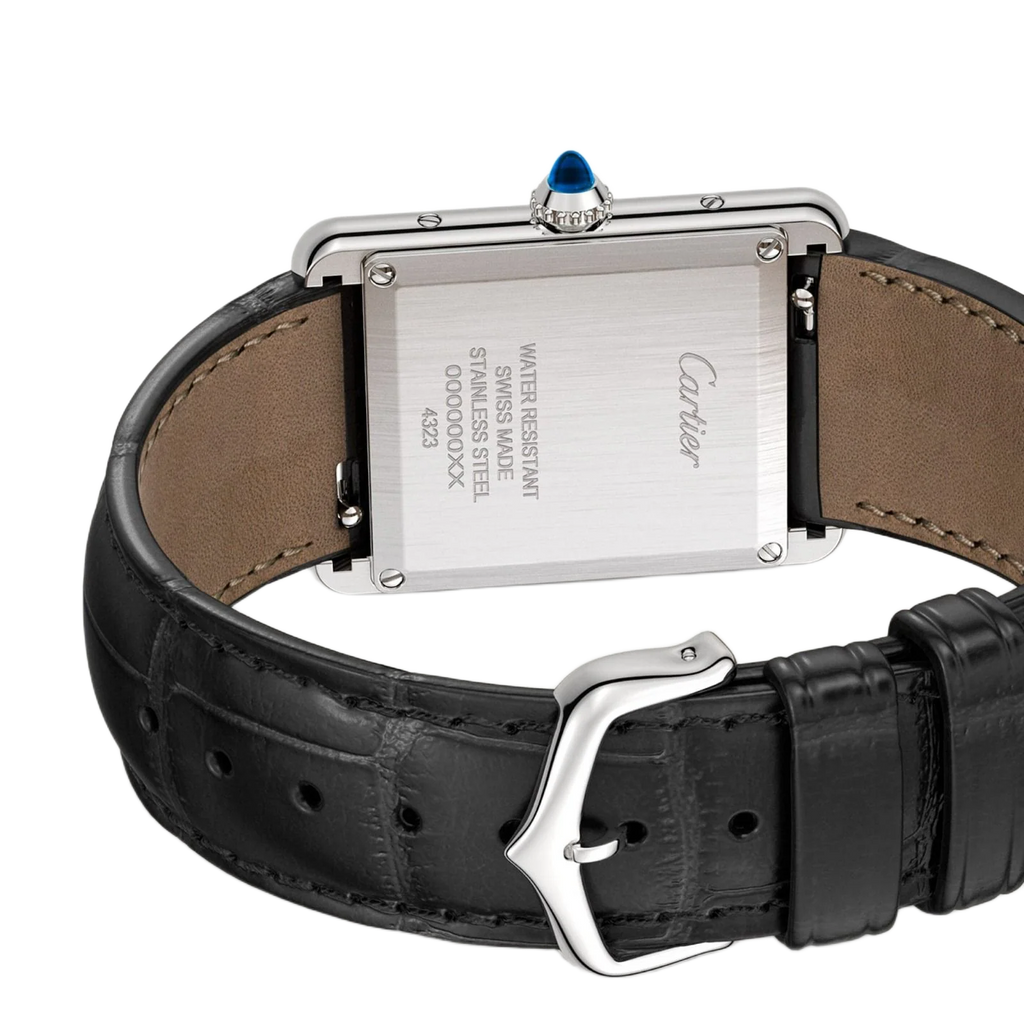 Cartier Tank Style Leather Watch