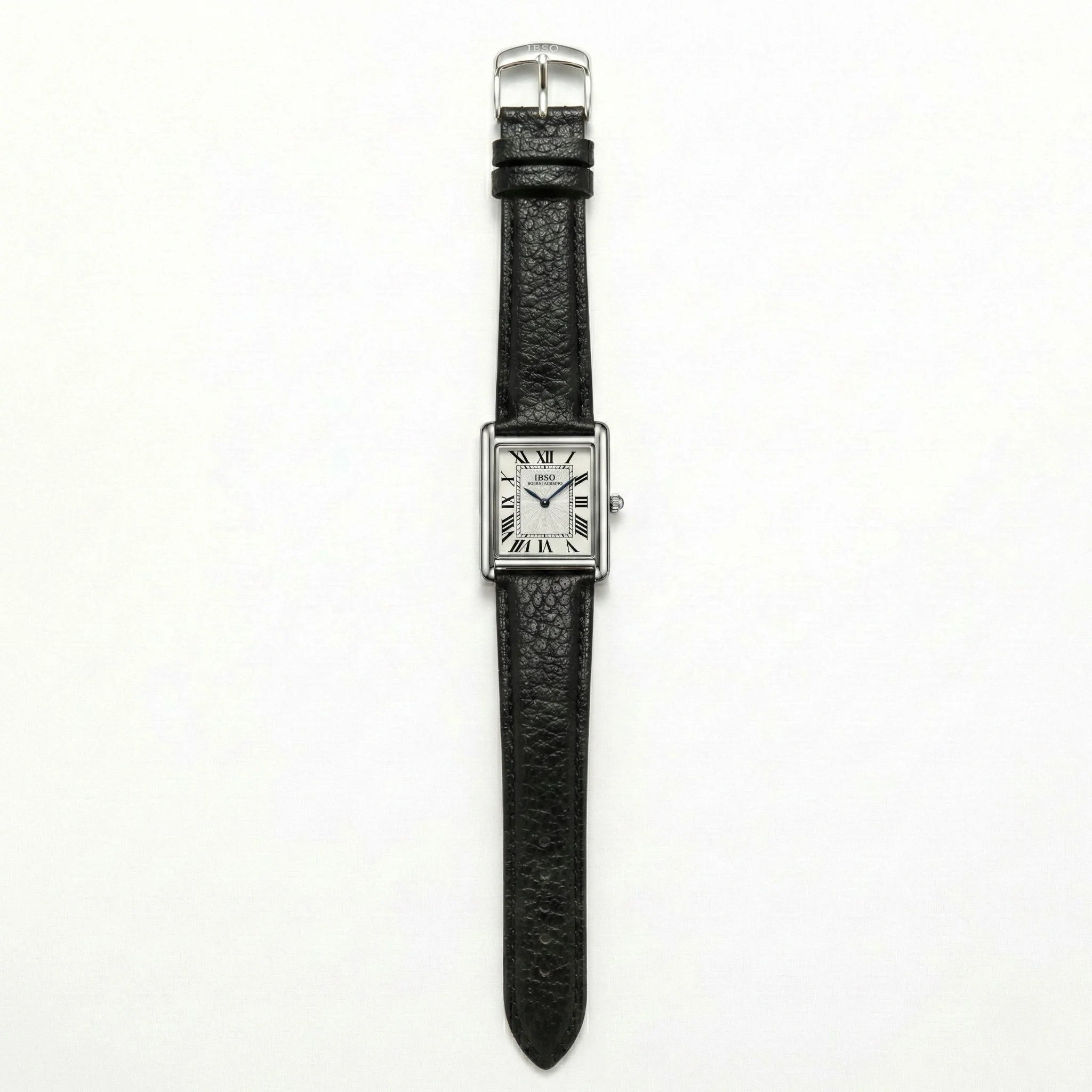 IBSO Tank Square Leather Watch – Elegant Roman Dial