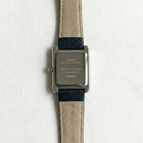 IBSO Tank Square Leather Watch – Elegant Roman Dial