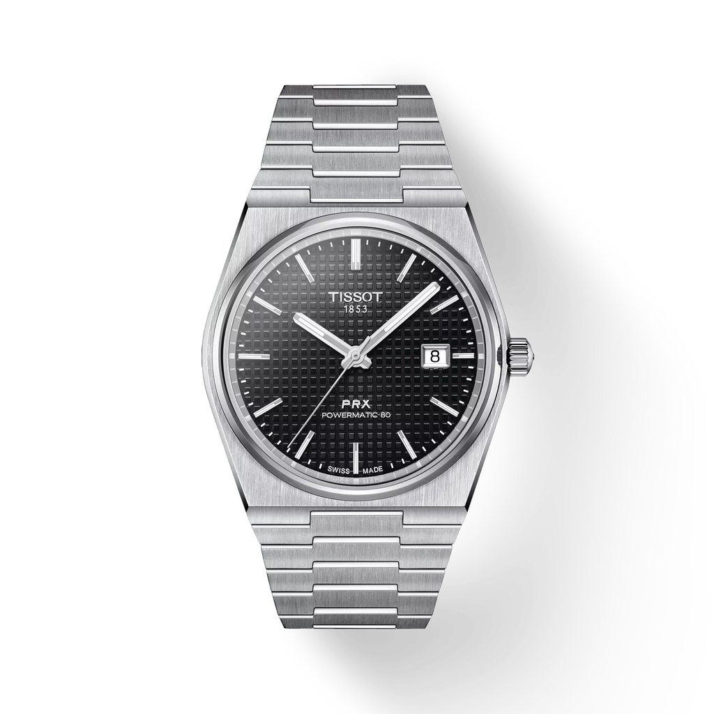 Tissot PRX Powermatic 80 Automatic Watch – Stainless Steel Black Dial